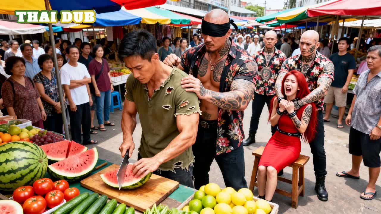 พ่อค้าขายแตงโมถูกกลุ่มนักเลงข่มเหงและรีดเงิน—แค่ดีดนิ้วเดียว มีดของพวกมันกลับหักทันที! poster