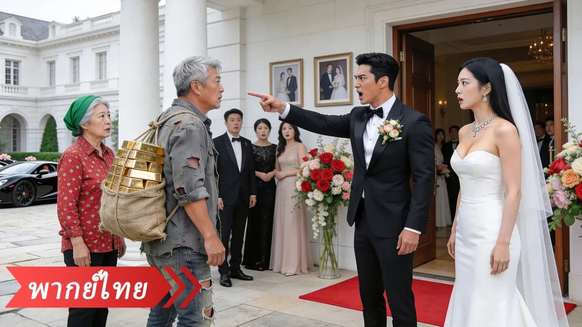 สองตายายสะพายกระสอบมางานแต่งจนถูกดูถูก แต่แท้จริงคือพ่อแม่มหาเศรษฐีที่มาทดสอบลูกเขย! poster